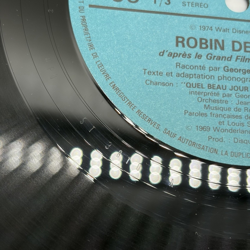 Walt Disney Robin Des Bois LP 1974 French Disneyland Records ST-3810 F VG+ - Picture 12 of 16